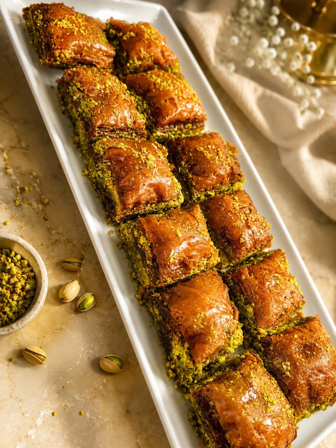 Chocolate Pistachio Baklava